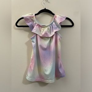 Adorable btween Girls Flutter Pastel Rainbow Top - 8‎